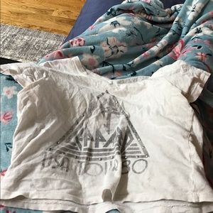 American eagle crop tee